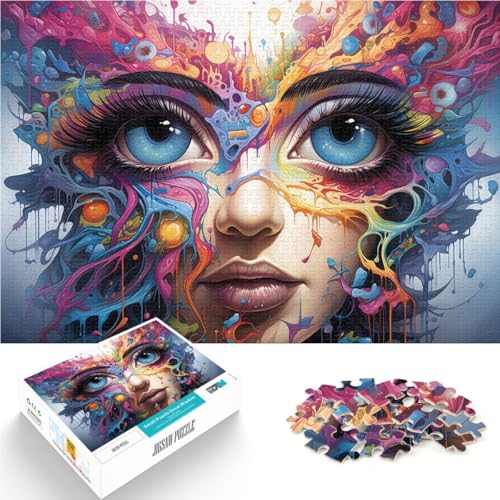 1000-teiliges Puzzle für Erwachsene geheimnisvolles Gesicht anspruchsvolles Spiel Geschenke 50 x 75 cm Lernspiel für Geburtstag Weihnachten 1000-teiliges Puzzle für Erwachsene geheimnisvolles Gesicht anspruchsvolles Spiel Geschenke 50 x 75 cm Lernspiel für Geburtstag Weihnachten von DLBHSG