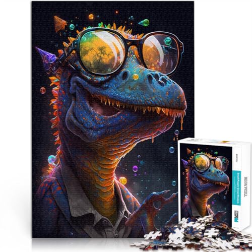 1000-teiliges Puzzle für Erwachsene kosmische Dinosaurier tragen Brillen Puzzle Lernspiele 50 x 75 cm Lernspiel für Geburtstag Weihnachten 1000-teiliges Puzzle für Erwachsene kosmische Dinosaurier tragen Brillen Puzzle Lernspiele 50 x 75 cm Lernspiel für Geburtstag Weihnachten von DLBHSG