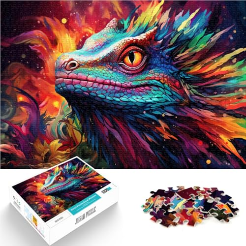 1000-teiliges Puzzle für Erwachsene leuchtendes Chamäleon Handgeschwindigkeitswettbewerb 50 x 75 cm Geschenke für Freunde und Familie für Teenager ab 14 Jahren 1000-teiliges Puzzle für Erwachsene leuchtendes Chamäleon Handgeschwindigkeitswettbewerb 50 x 75 cm Geschenke für Freunde und Familie für Teenager ab 14 Jahren von DLBHSG