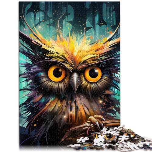 1000-teiliges Puzzle für Erwachsene magische Eule Lernpuzzle 50 x 75 cm geeignet als Schreibtischdekoration von DLBHSG