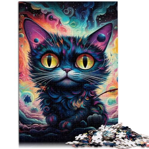 1000-teiliges Puzzle für Erwachsene magisches Katzen-Puzzle Lernspiele 50 x 75 cm geeignet als Schreibtischdekoration für Teenager ab 14 Jahren von DLBHSG