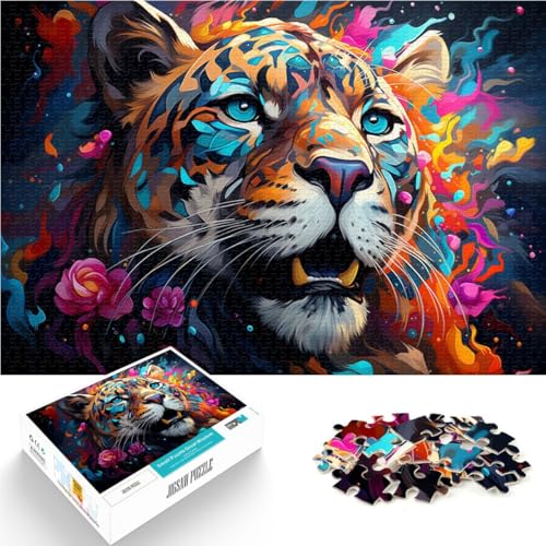1000-teiliges Puzzle für Erwachsene mit Leoparden-Motiv Lernspiele für Zuhause DIY-Spielzeug 26 x 38 cm tolles Geschenk für die ganze Familie für 14-Jährige 1000-teiliges Puzzle für Erwachsene mit Leoparden-Motiv Lernspiele für Zuhause DIY-Spielzeug 26 x 38 cm tolles Geschenk für die ganze Familie für 14-Jährige von DLBHSG