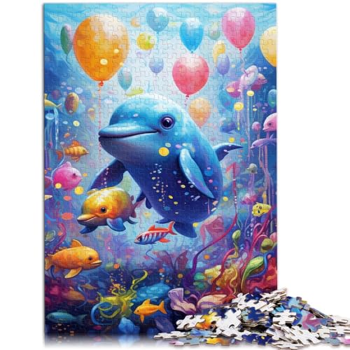 1000-teiliges Puzzle für Erwachsene mit Meerestieren pädagogisches Spielzeug zum Stressabbau 50 x 75 cm ganze Familie von DLBHSG