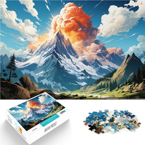 1000-teiliges Puzzle für Erwachsene mit Weltlandschaft Heimdekorations-Puzzle 50 x 75 cm ganze Familie von DLBHSG