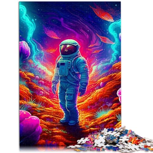 1000-teiliges Puzzle für Erwachsene mysteriöser Astronaut Stressabbau 50 x 75 cm ganze Familie von DLBHSG