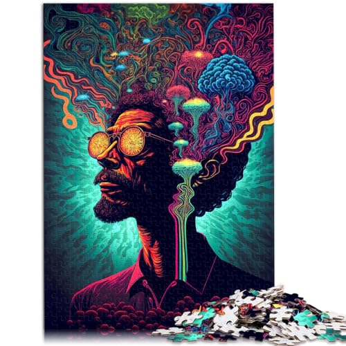 1000-teiliges Puzzle für Erwachsene psychedelisches Denkspiel 50 x 75 cm anspruchsvolles Spiel und Familienspiel für Teenager ab 14 Jahren von DLBHSG