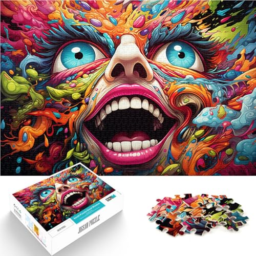 1000-teiliges Puzzle für Erwachsene riesiger Monsterkopf Denkspiel 26 x 38 cm ganze Familie ab 14 Jahren 1000-teiliges Puzzle für Erwachsene riesiger Monsterkopf Denkspiel 26 x 38 cm ganze Familie ab 14 Jahren von DLBHSG