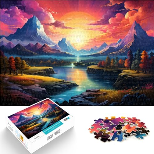 1000-teiliges Puzzle für Erwachsene schöne Landschaft lustige Familienspiele 26 x 38 cm Künstlersammlung bildende Kunst für Jugendliche ab 14 Jahren 1000-teiliges Puzzle für Erwachsene schöne Landschaft lustige Familienspiele 26 x 38 cm Künstlersammlung bildende Kunst für Jugendliche ab 14 Jahren von DLBHSG