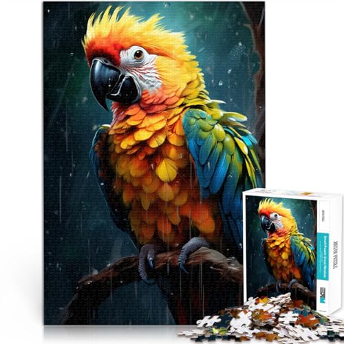 1000-teiliges Puzzle für Erwachsene schöner Papagei Lernspiele für Zuhause DIY-Spielzeug 50 x 75 cm geeignet als Schreibtischdekoration von DLBHSG