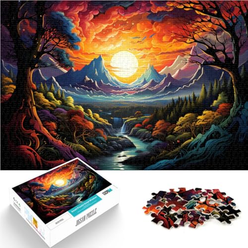 1000-teiliges Puzzle für Erwachsene schöner Rundgang Lernspiele für Zuhause DIY-Spielzeug 50 x 75 cm Lernspiel für Geburtstag Weihnachten von DLBHSG