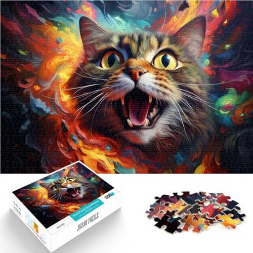 1000-teiliges Puzzle für Erwachsene süße Katze Lernspiel Herausforderungsspielzeug 50 x 75 cm Lernspiel für Geburtstag Weihnachten für Teenager ab 14 Jahren 1000-teiliges Puzzle für Erwachsene süße Katze Lernspiel Herausforderungsspielzeug 50 x 75 cm Lernspiel für Geburtstag Weihnachten für Teenager ab 14 Jahren von DLBHSG