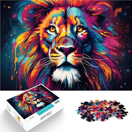 1000-teiliges Puzzle für Erwachsene süßer Löwe Spiele Spielzeug Geschenk 26 x 38 cm einzigartige Geburtstags- und Geschenkideen für Teenager ab 14 Jahren von DLBHSG