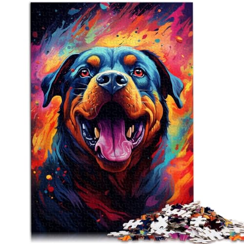 1000-teiliges Puzzle für Erwachsene süßer Rottweiler Familienunterhaltungsspielzeug 26 x 38 cm Lernspiel für Geburtstag Weihnachten 1000-teiliges Puzzle für Erwachsene süßer Rottweiler Familienunterhaltungsspielzeug 26 x 38 cm Lernspiel für Geburtstag Weihnachten von DLBHSG