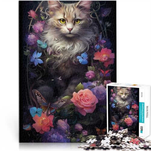 1000-teiliges Puzzle für Erwachsene süßes Kätzchen-Puzzle für Lernspiele Herausforderungsspielzeug 26 x 38 cm anspruchsvolles Spiel und Familienspiel 1000-teiliges Puzzle für Erwachsene süßes Kätzchen-Puzzle für Lernspiele Herausforderungsspielzeug 26 x 38 cm anspruchsvolles Spiel und Familienspiel von DLBHSG