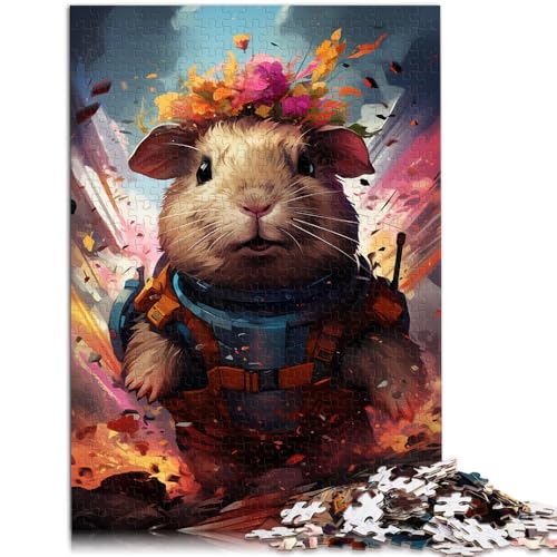 1000-teiliges Puzzle für Erwachsene süßes Meerschweinchen-Krieger-Spiel Spielzeug 26 x 38 cm anspruchsvolles Spiel und Familienspiel von DLBHSG