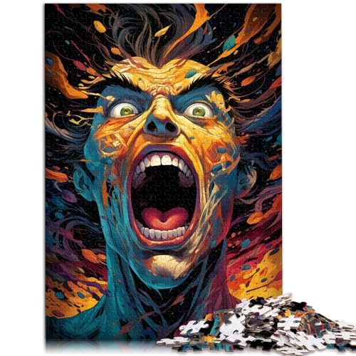 1000-teiliges Puzzle für Erwachsene überraschter Mann anspruchsvolles Spiel Puzzles 26 x 38 cm anspruchsvolles Spiel und Familienspiel für 14-Jährige von DLBHSG