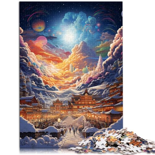 1000-teiliges Puzzle für Erwachsene verschneite Landschaft pädagogisches Spielzeug zum Stressabbau 50 x 75 cm Lernspiel für Geburtstag Weihnachten 1000-teiliges Puzzle für Erwachsene verschneite Landschaft pädagogisches Spielzeug zum Stressabbau 50 x 75 cm Lernspiel für Geburtstag Weihnachten von DLBHSG