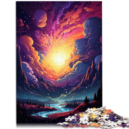 1000-teiliges Puzzle für Erwachsene verträumte Galaxie Denksportaufgabe 50 x 75 cm Stressabbau schwierige Herausforderung für 14-Jährige von DLBHSG