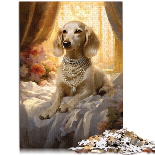1000-teiliges Puzzle für Erwachsene verwöhnter Welpe Puzzle für Lernspiele Herausforderungsspielzeug 26 x 38 cm Lernspiel für Geburtstag Weihnachten von DLBHSG