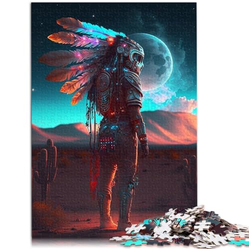 1000-teiliges Puzzle für Erwachsene. Astronauten-Puzzle als Wanddekoration 50 x 75 cm ganze Familie. von DLBHSG