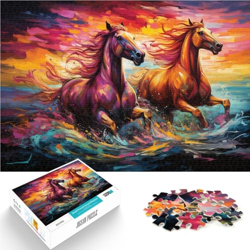 1000-teiliges Puzzle für Erwachsene. Bunte Tiergemälde. Mustermontage. 50 x 75 cm ganze Familie. von DLBHSG