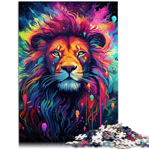 1000-teiliges Puzzle für Erwachsene. Bunter Löwe. Quizspiel 50 x 75 cm ganze Familie ab 14 Jahren. 1000-teiliges Puzzle für Erwachsene. Bunter Löwe. Quizspiel 50 x 75 cm ganze Familie ab 14 Jahren. von DLBHSG