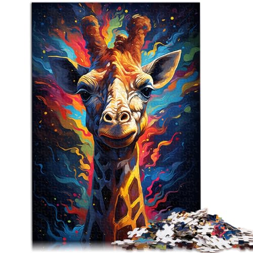 1000-teiliges Puzzle für Erwachsene. Das Puzzle „Giraffe in Farbe“ (50 x 75 cm) ganze Familie. von DLBHSG