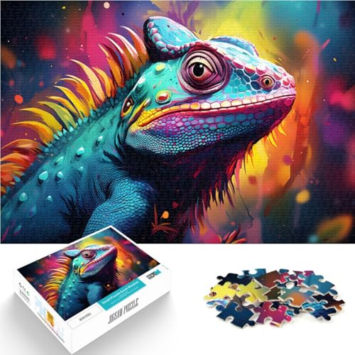 1000-teiliges Puzzle für Erwachsene: Das mysteriöse Chamäleon-Spiel Spielzeug 50 x 75 cm anspruchsvolles Spiel und Familienspiel von DLBHSG