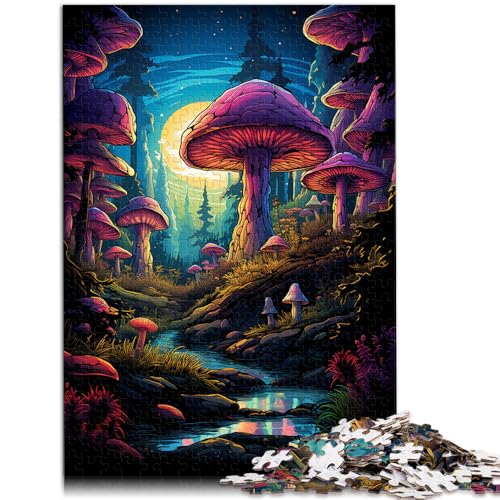 1000-teiliges Puzzle für Erwachsene. Pilz-Puzzle Wanddekoration 50 x 75 cm ganze Familie. von DLBHSG