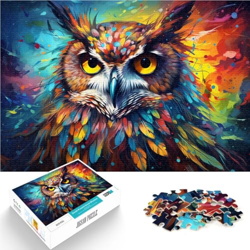 1000-teiliges Puzzle für Erwachsene Fantasy-Planet-Eule Lernspiel Herausforderungsspielzeug 50 x 75 cm Künstlersammlung bildende Kunst für Teenager ab 14 Jahren von DLBHSG