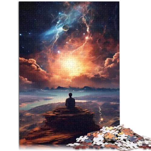 Puzzle „Bizarrer Wolf“ für Erwachsene 1000 Teile 50 x 75 cm Holzpuzzle-Herausforderung für die Familie für Erwachsene und Jugendliche ab 14 Jahren von DLBHSG