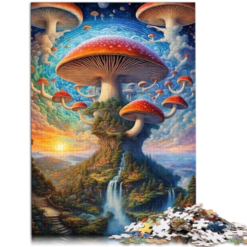 Puzzle für Erwachsene mit 1000 Teilen Trippy Mushroom Denkspiel 50 x 75 cm anspruchsvolles Spiel und Familienspiel für Teenager ab 14 Jahren von DLBHSG