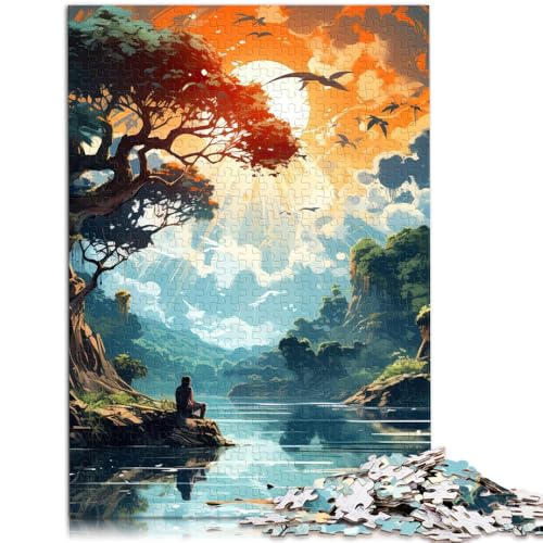Puzzle 1000 Teile für Erwachsene „Happy Place“ 26 x 38 cm einzigartige Heimdekoration und Geschenke für Teenager ab 14 Jahren von DLBHSG