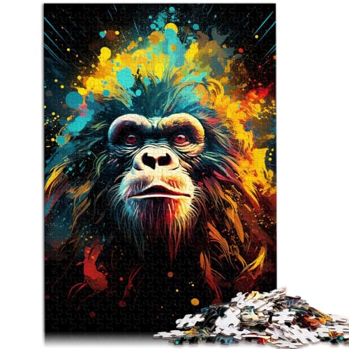Puzzle 1000 Teile für Erwachsene Affenspiel Spielzeug 50 x 75 cm Spaß für zu Hause Geburtstagsgeschenk Reisegeschenk für 14-Jährige von DLBHSG