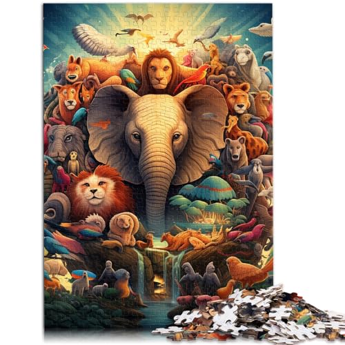 Puzzle 1000 Teile für Erwachsene Afrikanische Tiere Lernpuzzle 50x75cm Geeignet als Schreibtischdekoration für Teenager ab 14 Jahren von DLBHSG