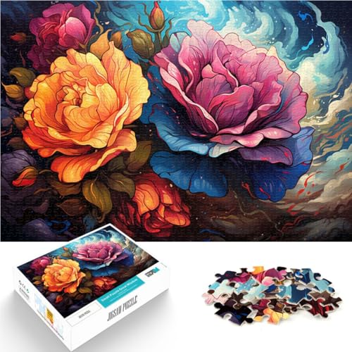 Puzzle 1000 Teile für Erwachsene Alpenrosen Lernspiel Challenge Spielzeug 50x75cm Lernspiel für Geburtstag Weihnachten von DLBHSG