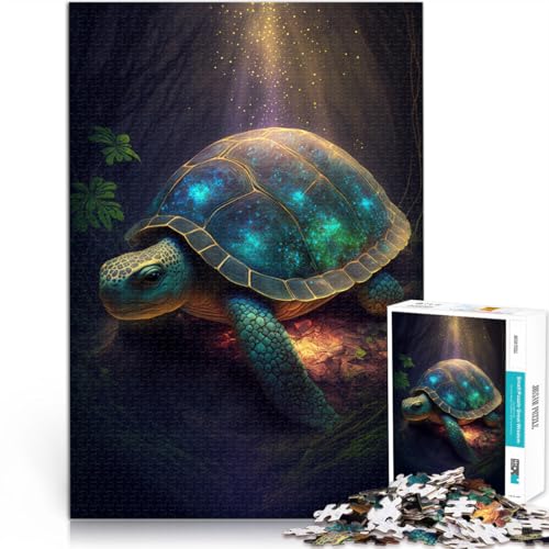 Puzzle 1000 Teile für Erwachsene Art Turtle Puzzle Hands-on-Spiel 50 x 75 cm anspruchsvolles Spiel und Familienspiel für 14-Jährige von DLBHSG