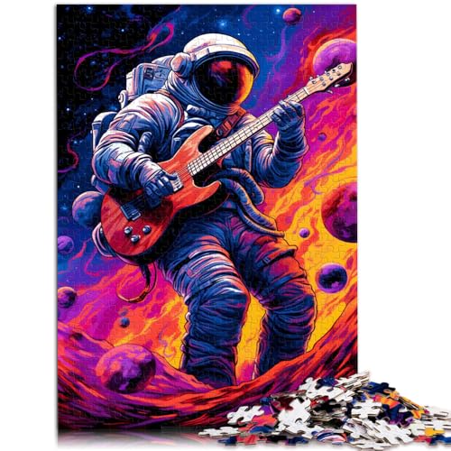Puzzle 1000 Teile für Erwachsene Astro spielt Gitarre für Puzzle 26 x 38 cm Geschenke für Freunde und Familie Geeignet für und Jugendliche ab 14 Jahren von DLBHSG