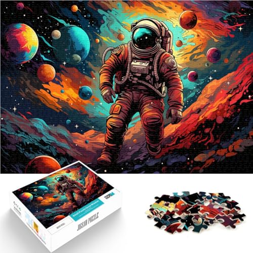 Puzzle 1000 Teile für Erwachsene Astronauten-Denkspiel 50 x 75 cm Jedes Teil ist einzigartig – Herausforderndes Familienspiel für 14-Jährige von DLBHSG