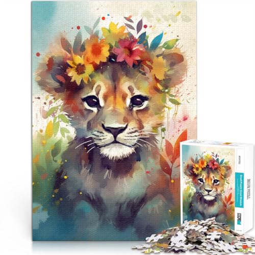 Puzzle 1000 Teile für Erwachsene Baby-Löwe Lernspielzeug 26 x 38 cm ganze Familie ab 14 Jahren Puzzle 1000 Teile für Erwachsene Baby-Löwe Lernspielzeug 26 x 38 cm ganze Familie ab 14 Jahren von DLBHSG