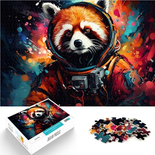 Puzzle 1000 Teile für Erwachsene Bärenweltraum Stressabbau-Spielzeug 50 x 75 cm. Helfen Sie dem Gehirn süchtig machendes Spielzeug zu trainieren und Geduld zu fördern. von DLBHSG