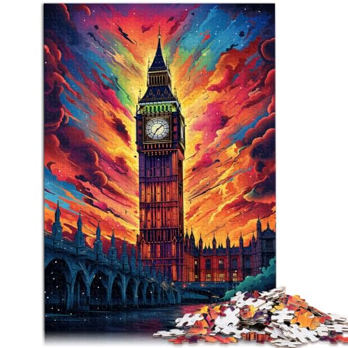 Puzzle 1000 Teile für Erwachsene Big Ben British Lernspiel Challenge Toy 50x75cm Lernspiel für Geburtstag Weihnachten von DLBHSG