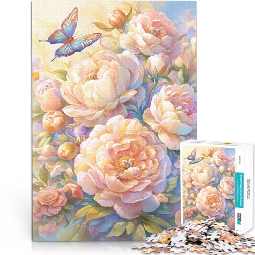 Puzzle 1000 Teile für Erwachsene Blumen- und Schmetterlings-Lernspielzeug 50 x 75 cm Lernspiel für Geburtstag Weihnachten Puzzle 1000 Teile für Erwachsene Blumen- und Schmetterlings-Lernspielzeug 50 x 75 cm Lernspiel für Geburtstag Weihnachten von DLBHSG