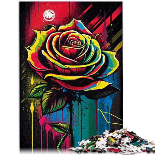 Puzzle 1000 Teile für Erwachsene Bunte Rosen Lernspiel herausforderndes Spielzeug 26 x 38 cm einzigartige Heimdekoration und Geschenke für Teenager ab 14 Jahren Puzzle 1000 Teile für Erwachsene Bunte Rosen Lernspiel herausforderndes Spielzeug 26 x 38 cm einzigartige Heimdekoration und Geschenke für Teenager ab 14 Jahren von DLBHSG