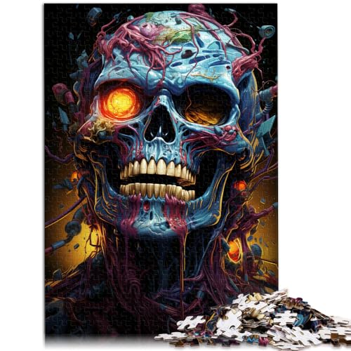Puzzle 1000 Teile für Erwachsene Bunter Höllendämon Lernspiel Herausforderungsspielzeug 50 x 75 cm Lernspiel für Geburtstag Weihnachten von DLBHSG