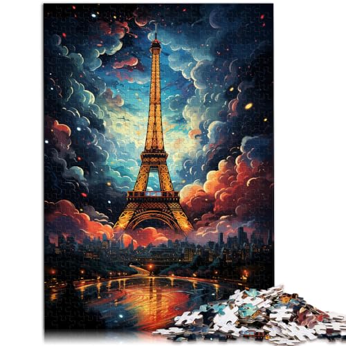 Puzzle 1000 Teile für Erwachsene Buntes Eiffelturm-Puzzle Lernspiele 26x38cm Lernspiel für Geburtstag Weihnachten von DLBHSG