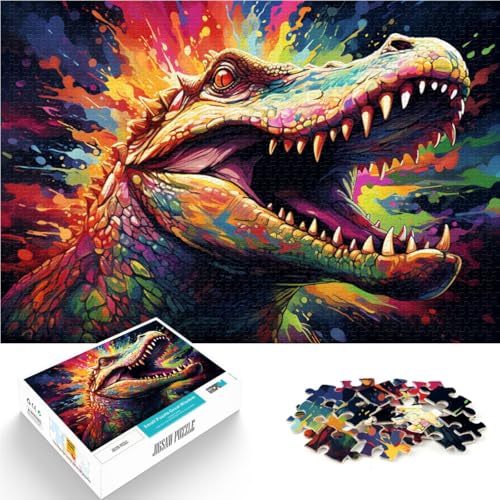 Puzzle 1000 Teile für Erwachsene Buntes wildes Krokodil Denkspiel 26x38cm Künstlersammlung Bildende Kunst für 14-Jährige Puzzle 1000 Teile für Erwachsene Buntes wildes Krokodil Denkspiel 26x38cm Künstlersammlung Bildende Kunst für 14-Jährige von DLBHSG