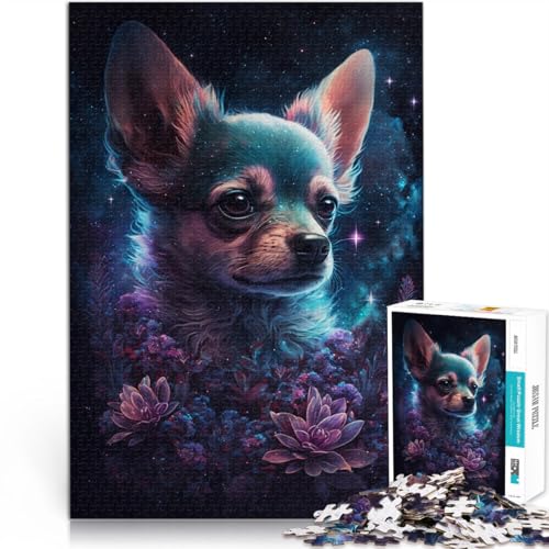 Puzzle 1000 Teile für Erwachsene Chihuahua-Blume Denkspiel 26 x 38 cm Fördert die Liebe zwischen Paaren für Teenager ab 14 Jahren Puzzle 1000 Teile für Erwachsene Chihuahua-Blume Denkspiel 26 x 38 cm Fördert die Liebe zwischen Paaren für Teenager ab 14 Jahren von DLBHSG