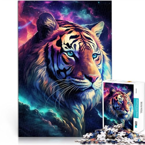 Puzzle 1000 Teile für Erwachsene Cosmic Tiger Puzzle Lernspiele 50x75cm Geschenke für Freunde und Familie für Teenager ab 14 Jahren von DLBHSG