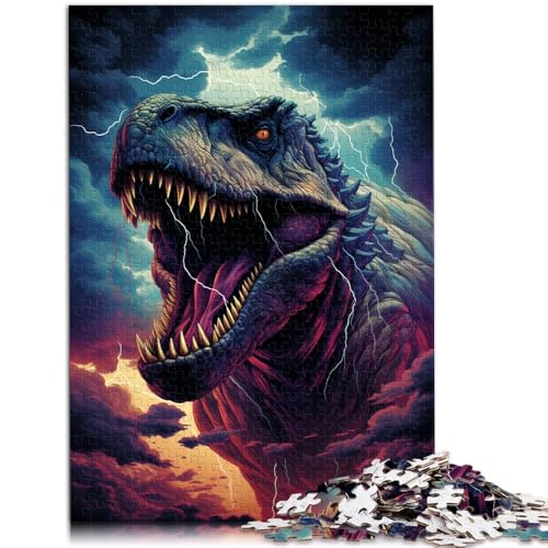 Puzzle 1000 Teile für Erwachsene Der Wilde Tyrannosaurus Rex Stressabbau-Spielzeug 26 x 38 cm Lernspiel für Geburtstag Weihnachten Puzzle 1000 Teile für Erwachsene Der Wilde Tyrannosaurus Rex Stressabbau-Spielzeug 26 x 38 cm Lernspiel für Geburtstag Weihnachten von DLBHSG